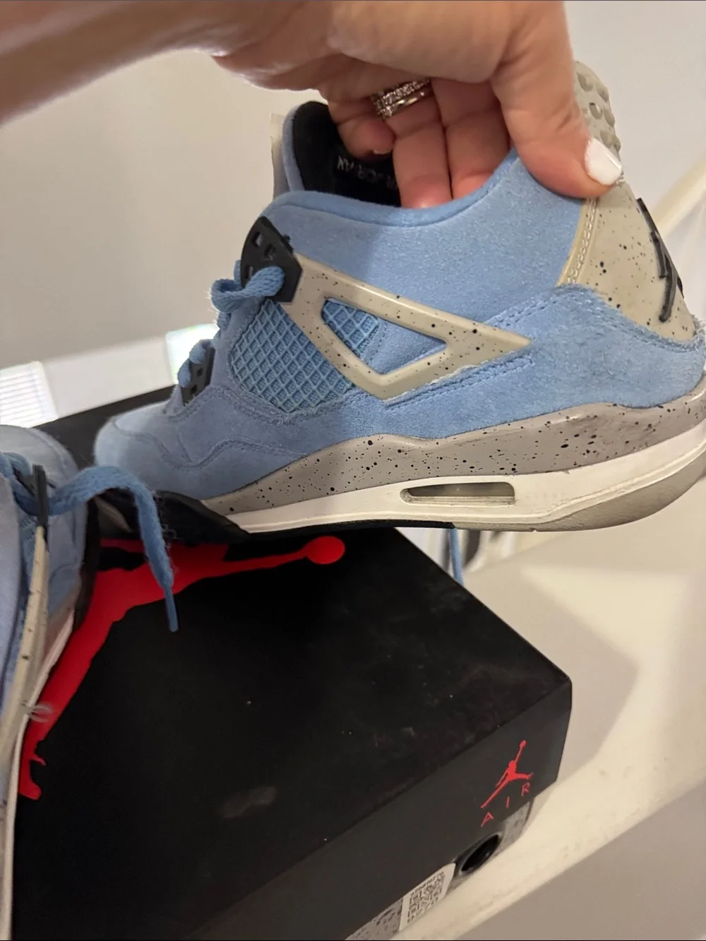 Nike Air Jordan 4 Retro (GS) Black/Blue Box Label